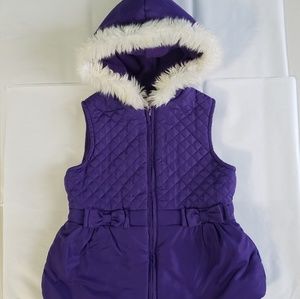 Gymboree Girls Peplum Quilted Puffy Vest Size 5 6